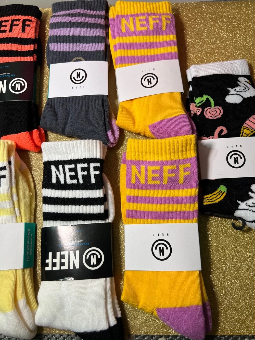 NWT Neff Crew Socks Various Colors